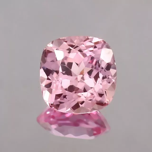 AAA Natural Flawless Pink Color Morganite Loose Cushion Cut Gemstone 9 x 9 MM