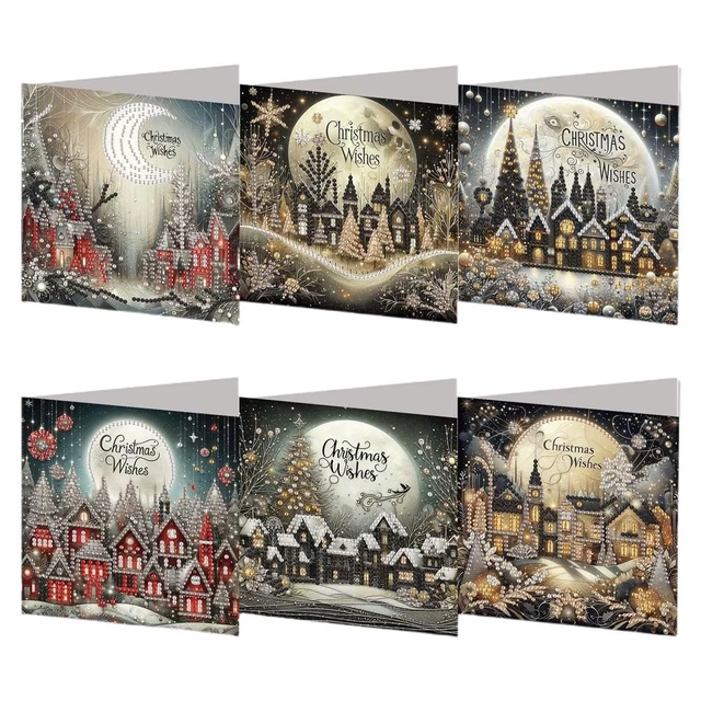 Lot De 6 Cartes De Vœux De Noël De Charité Paper House - Qualité Luxe, Fabrication Royaume-Uni