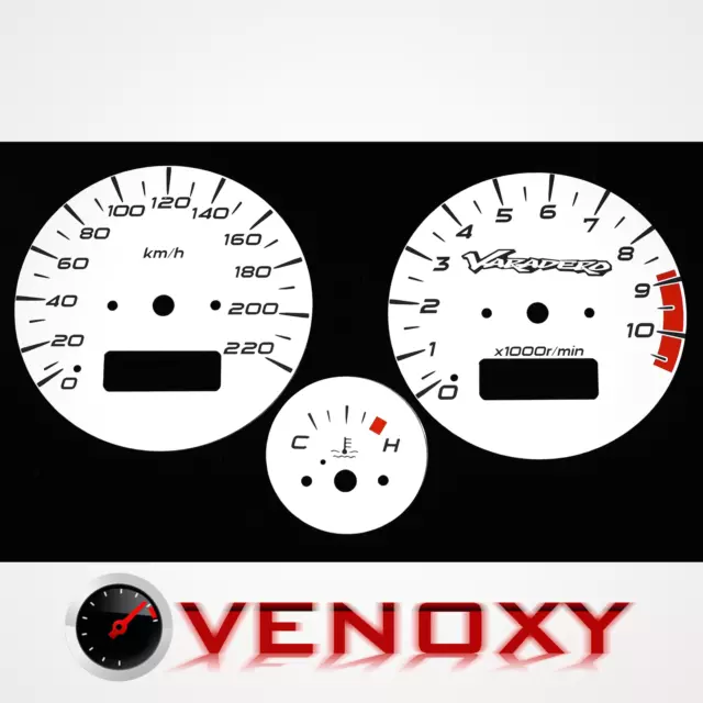 Honda XL 1000V Varadero SD01 1998-2002 Fond de Compteur BLANC