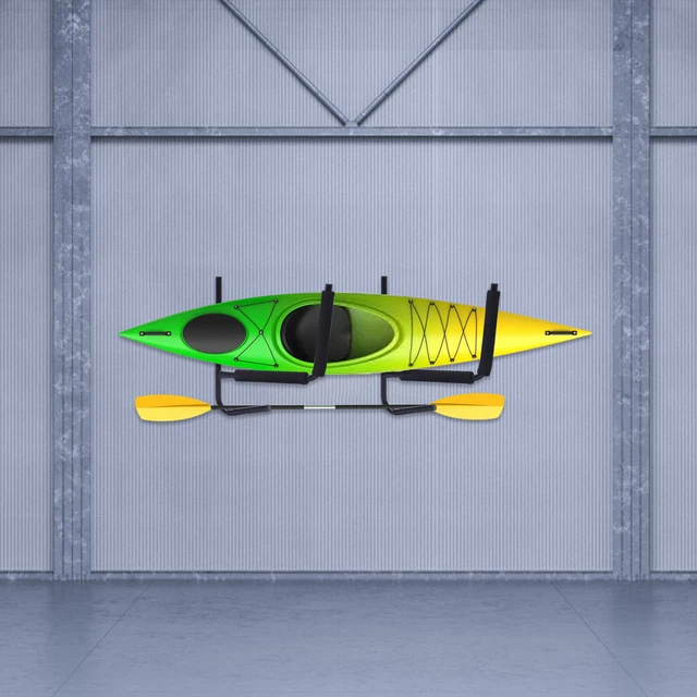 KAYAK RACK CANOE Carrier Wall Bracket Paddle Holder Garage Surfboard