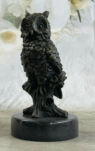 Collana gufo in bronzo: ciondolo gufo di ispirazione vintage