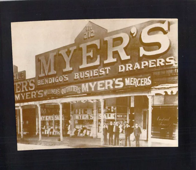 D0292 Australia V Bendigo First Myer Store postcard