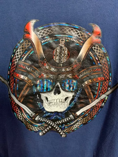 Robert Graham Men's Samuri Skull Clarence Graphic Print T-Shirt SZ 4XL EUC