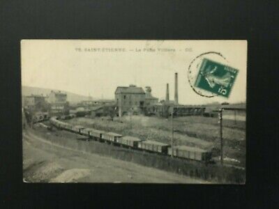 Carte Postale Ancienne 1910 SAINT ETIENNE - Le Puits Villiers