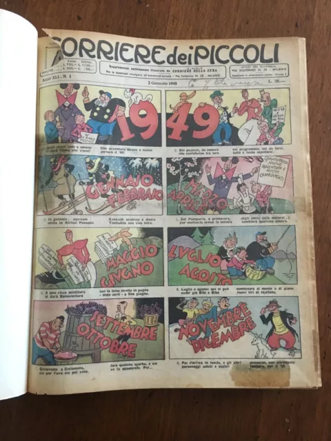 Fumetti Corriere Dei Piccoli Raccolta Completa Rilegata In Volume 1949