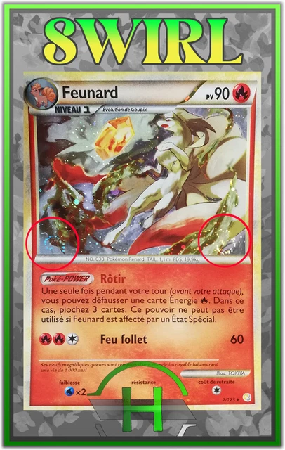 Feunard Holo Double Swirl/Spirouli - HS - 7/123 - Carte Pokémon Française