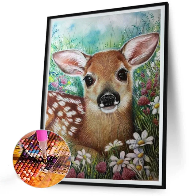 Kit Diamond Painting Gatto 30x40cm - Pittura Con Diamanti 5D Fai Da Te, Decorazione Per Casa