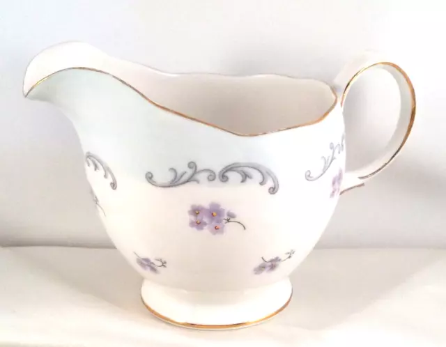 Vintage bone china milk cream jug Queen Anne Ridgway Potteries E 76 9 England