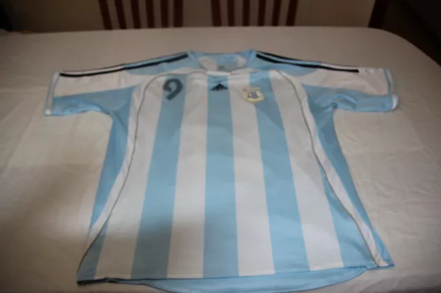 Camiseta Seleccion Argentina Del Mundial 2006 Adidas Talla Xl Del Nº 9 Crespo