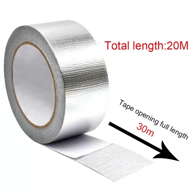 Gold High Heat Insulation Aluminium Foil Wrap Exhaust Header Pipe Tape  10m*5cm