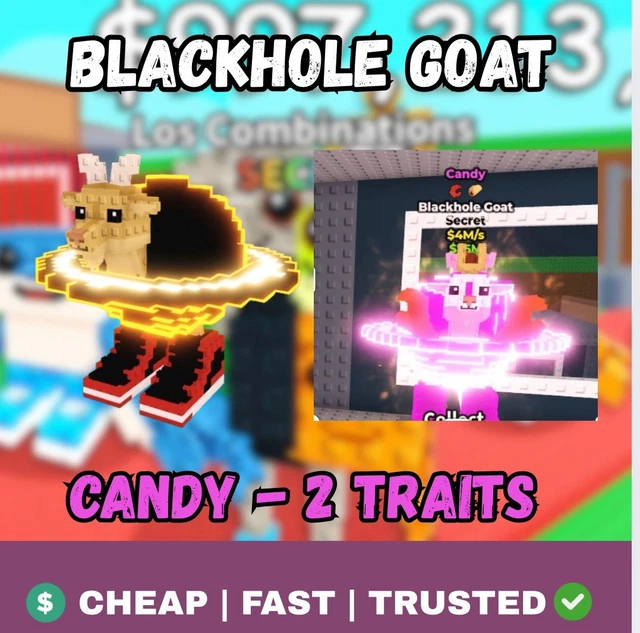 🧠 STEAL A Brain Rot 🧠 | 🐐 Black Hole Goat – Candy | 🌟 2 Traits | Rare ...