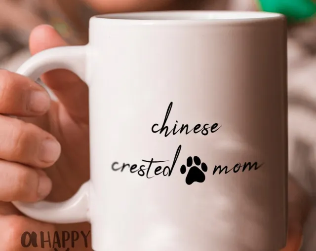 Chinese Crested Mom Gift Chinese Crested Mom Mug Chinese Crested Mom With Dog