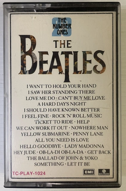 The Beatles The Number Ones Music Cassette Tape TC-PLAY-1024 EMI 1983 Original
