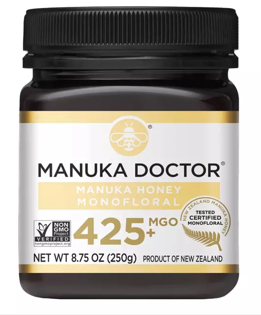 MANUKA DOCTOR - MGO 425+ Manuka Honey Monofloral, 100% Pure New Zealand Honey