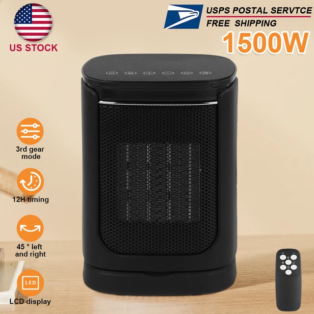 CERAMIC ELECTRIC FANFORCED Space Heater, 1500W, 3 Heat Setting