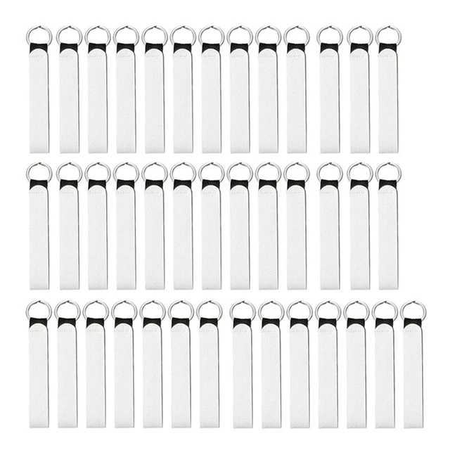 40 Stück Neopren-Armband-Schlüsselanhängerhalter Blanko-Schlüsselanhänger V8H4