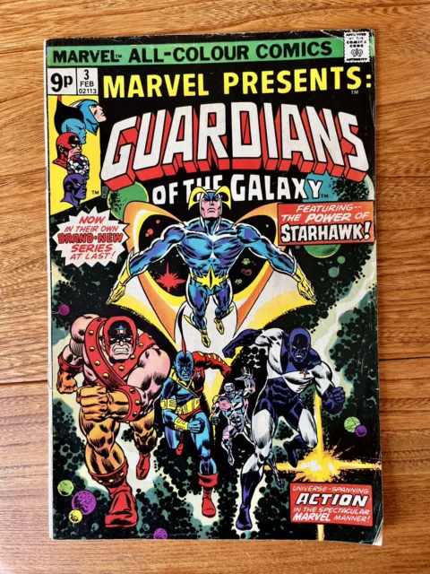 MARVEL PRESENTS #3 1st Solo Guardians of the Galaxy=Marvel 1975 =VG