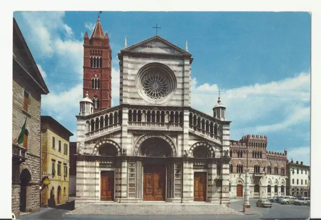 Grosseto (Gr) - Il Duomo E Palazzo Della Provincia - Non Viaggiata - Vedi Foto