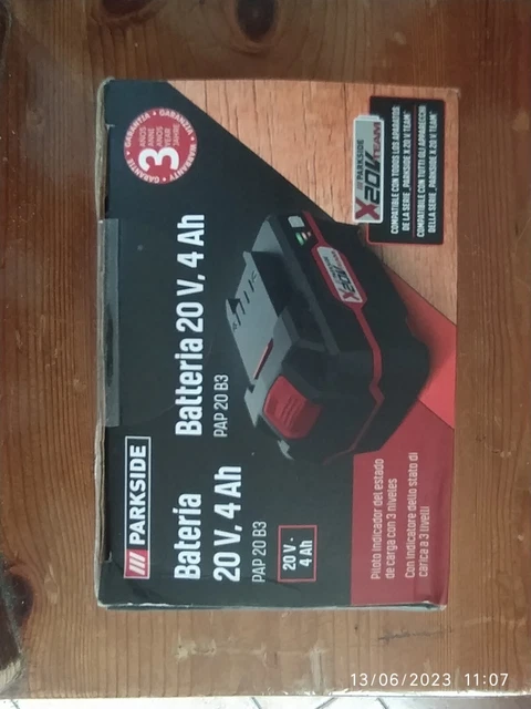 BATTERIA PARKSIDE X20V TEAM - 20 Volt (4 Ah) - PAP 20 B3 EUR 30,00