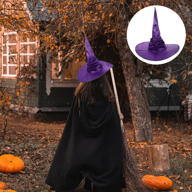 MASQUERADE WIZARD HAT Halloween Witch for Fancy Dress Accessory £7.19