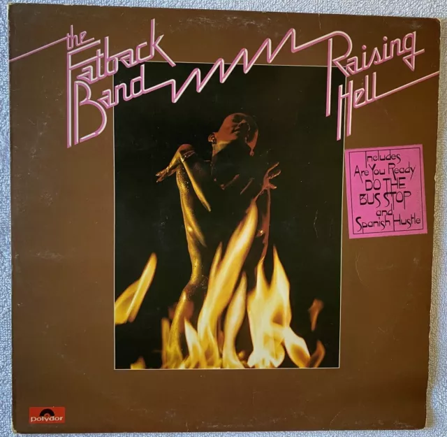 The Fatback Band LP "Raising Hell" Original 1975 UK 1st Press Album, Vinyl Is Ex