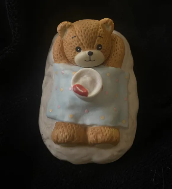 Vintage Enesco 1986 Lucy & Me Lucy Rigg Beach Blanket Sand Pail Bear Collectible