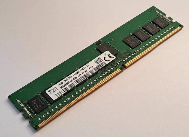 SKSK Hynix RAM 16GB ECC 2jas8 PC4- 2133P 2400T 2666V -EE1-11 mémoire de serveur HMA81GR7A8N-UH de haute qualité  7