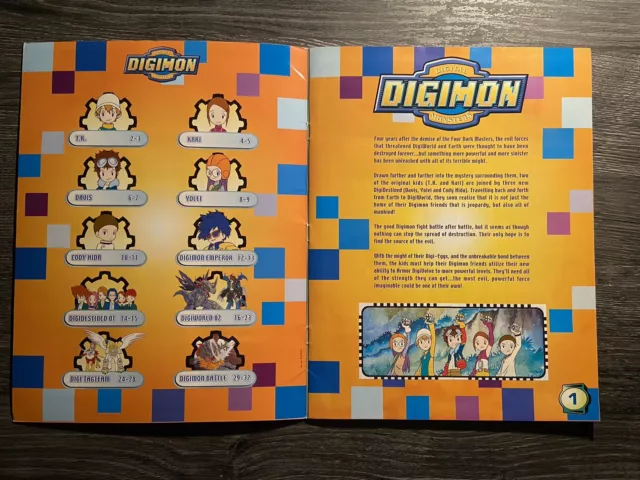 Magic Box - Digimon 02 Aufkleber Album (2001) 100% komplett 2