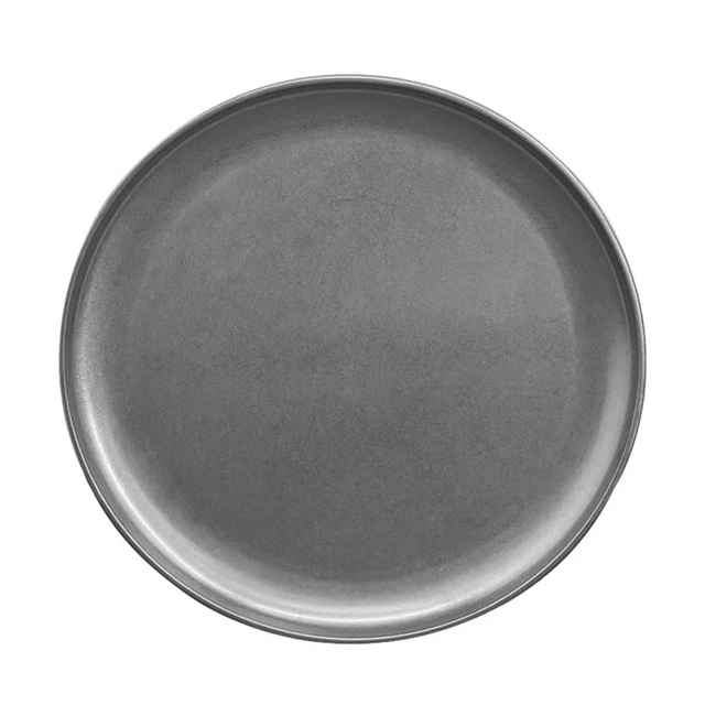 ANTIRUST ROUND PLATE Bbq Dinner Stainless Steel Serving for Home