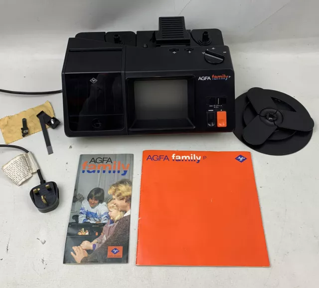 Proyector de película de cine AGFA Family P tipo 5733/400 Super 8 mm
