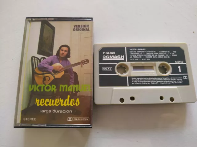 Victor Manuel recuerdos Exitos 1982 Smash - Cinta Tape Cassette