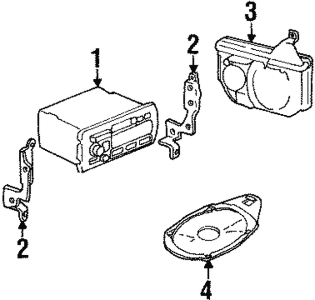 Genuine GM Radio Bracket 25674629