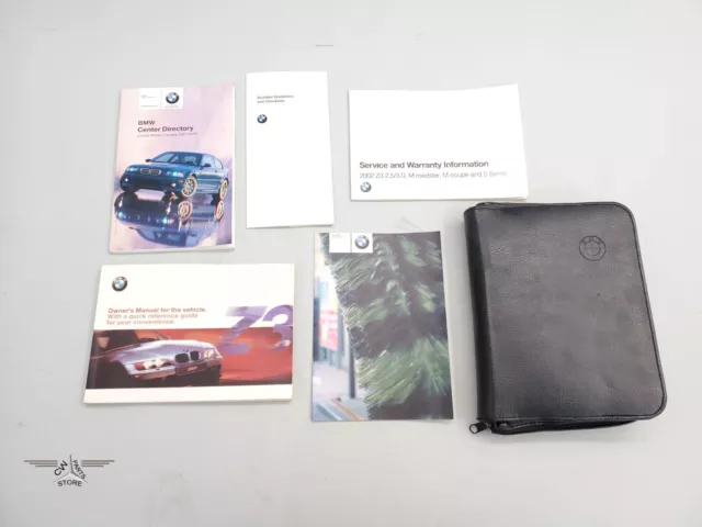 2002 Bmw Z3 2.5 3.0 Roadster Coupe Owner S Manual Book Oem