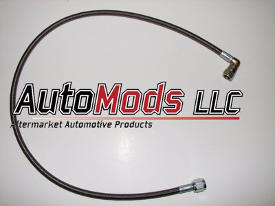 48" 90 Braided ss stainless steel Line Aeroquip -4an turbo oil feed mitsubishi