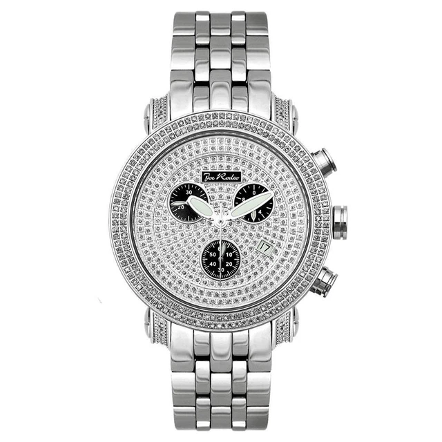 Joe Rodeo Diamond Men's Watch - CLASSIC silver 3.5 ctw