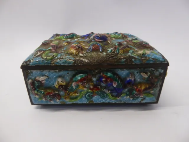 Antique Or Vintage Cloisonne Box Japanese / Chinese