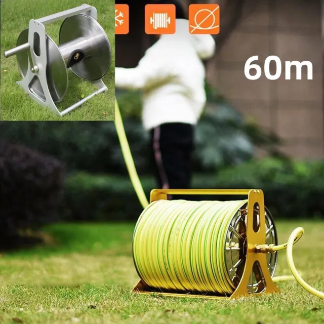HOSE REEL Stainless Steel Body and frame to take 30 metres x 12 mm $155.00  - PicClick AU