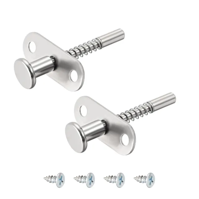 Plunger Latches Spring-loaded Stainless Steel 6mm Head 60mm Total Length , 2pcs