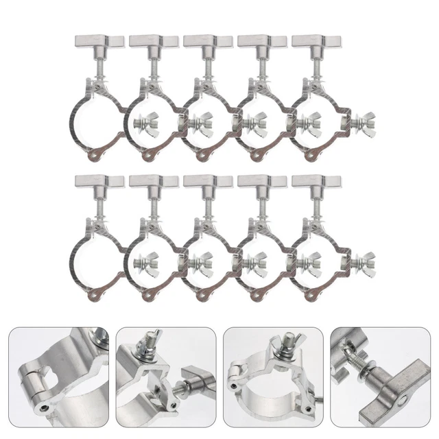 10 PIEZAS abrazadera gatillo abrazadera de metal luz gancho armadura abrazadera