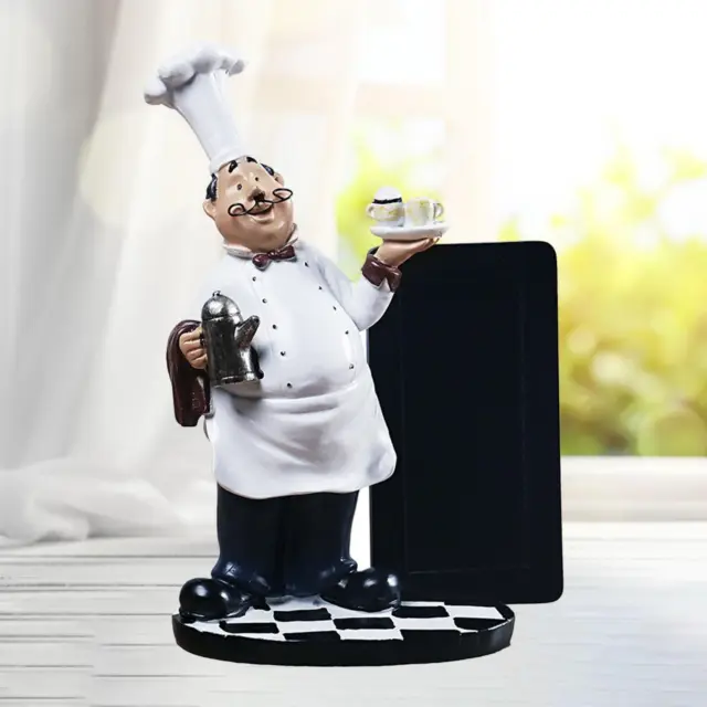 Nouveauté Chef Figurine avec Tableau Noir Figurine de Collection Modèle