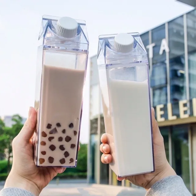 Tasse à lait carrée en plastique durable pour bouilloire réutilisable 0 5 L e
