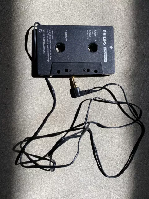 Genuine Phillips / Magnavox Model AY3501 Car Audio Cassette Tape Adapter 3.5 MM