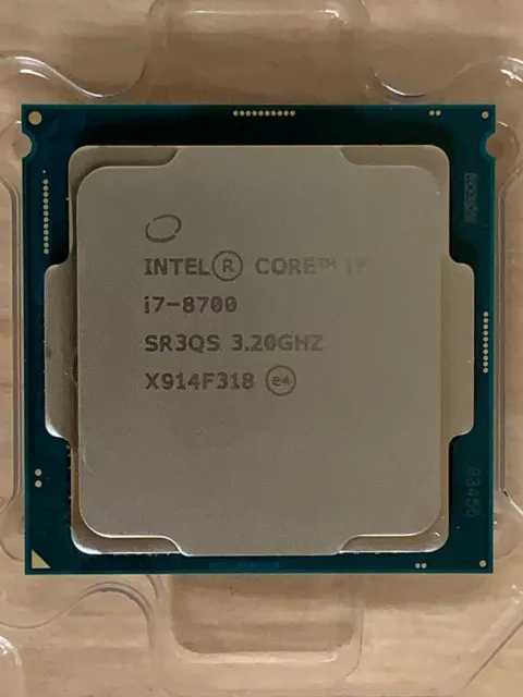 Intel Core i7 8700 CPU 3.2GHz (Turbo 4.6GHz) socket LGA 1151