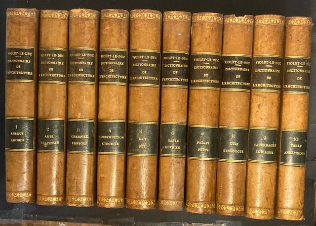 Viollet-le-Duc - Entretiens Sur L'architecture T2 - Édition Originale De 1872