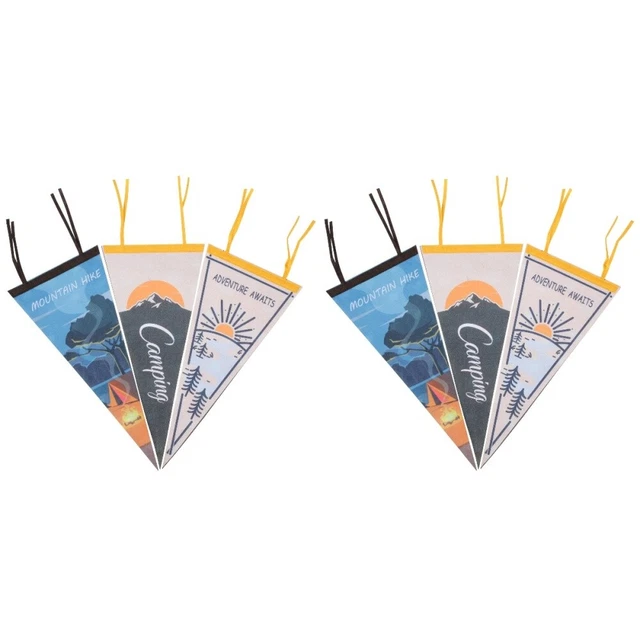 6 Pcs Drapeau De Camp Extérieur Décor Extérieur Décoratif Tente