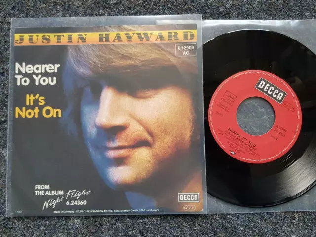 7" Single Vinyl Justin Hayward - Nearer to you GERMANY/ The Moody Blues