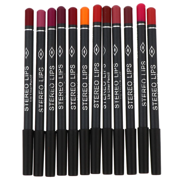 Lippenstift Wasserfester Lipliner Eyeliner-Stift Make-up-Zubehör Holz