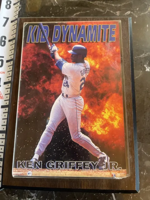 Ken Griffey Jr Mini Poster Plaque ￼Kid Dynamite Vintage HOF See Photo for Damage