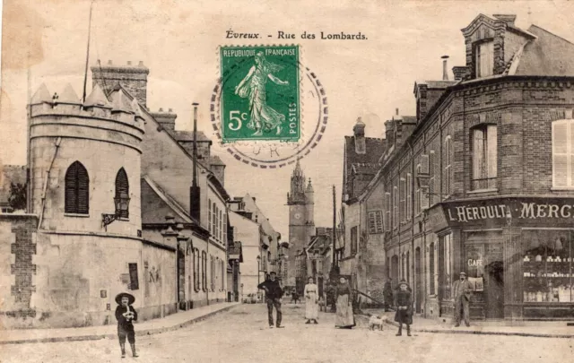 *8291 cpa 27 Evreux - rue des Lombards