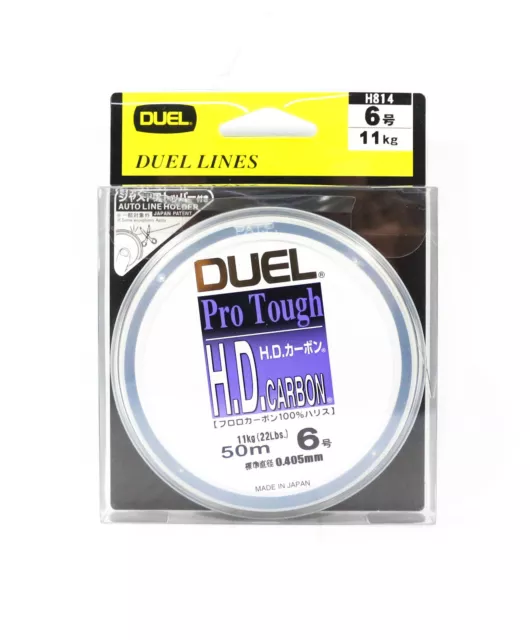 Yo Zuri Duel H.D Pro Tough Leader Fluorocarbon 50m Size 6 22lb H814 (7733)